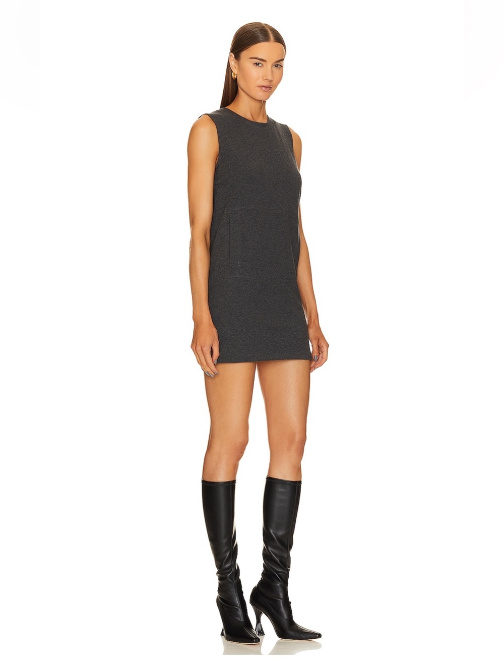 NWT Norma Kamali Sleeveless Tailored Terry Mini Dress ~ Size M | MSRP $125